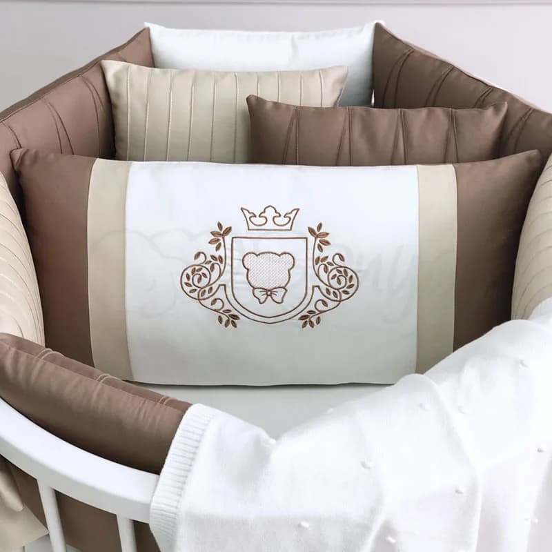 Постільний комплект Маленька Соня Royal 6од 26001/1 oval Chocolate фото 4