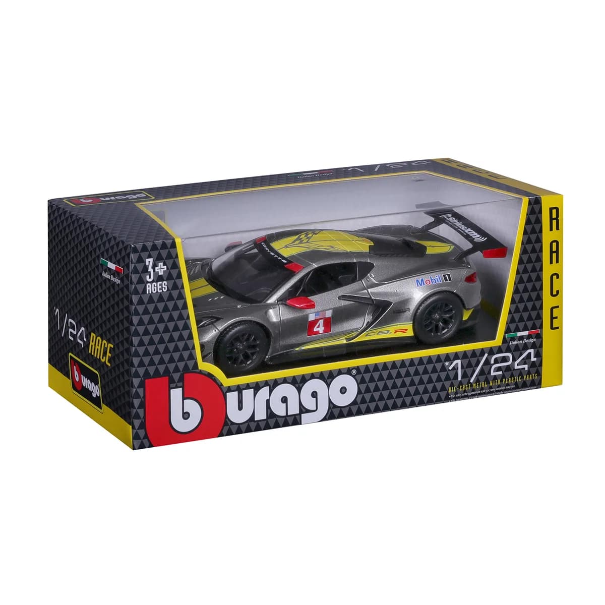 Автомодель Bburago Chevrolet Corvette C8.R 1:24 18-28024 фото 2