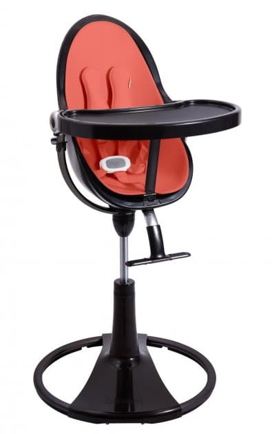 Стільчик для годування Bloom Fresco Noir + набiр вкладишiв Bloom Fresco persimmon red E10535-BB-E10516-PRL