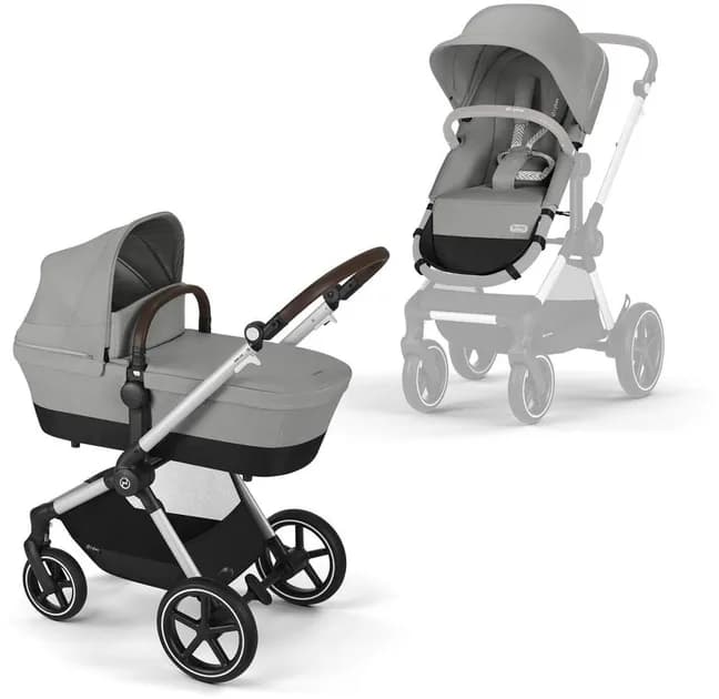 Коляска універсальна 2в1 Cybex Eos Lux SLV 524001277 Stone Grey фото 2