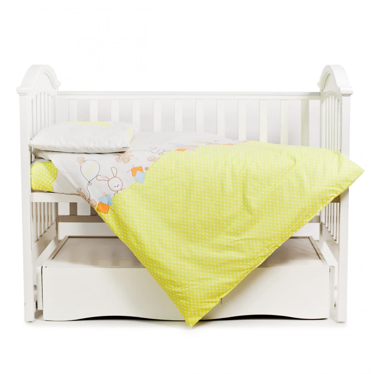 Змінний комплект Twins Comfort 3од 3051-C-022 Горошки зелені