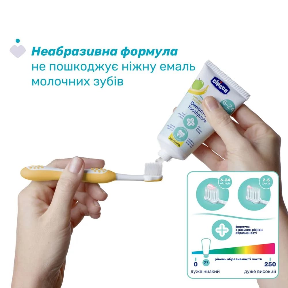 Зубна паста Яблуко/банан CHICCO 50мл 12101.00 фото 2