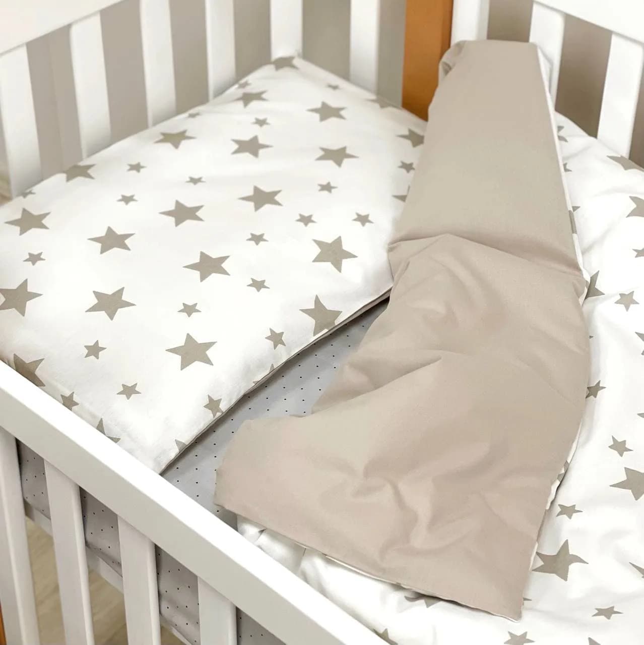 Змінний комплект Маленька Соня Happy night Зірки бежеві 3од 03107423 фото 4