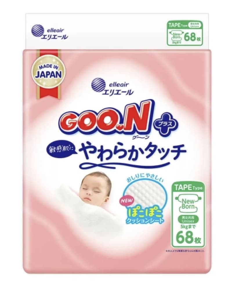 Підгузники Plus Goo.N newborn 68шт 21001495