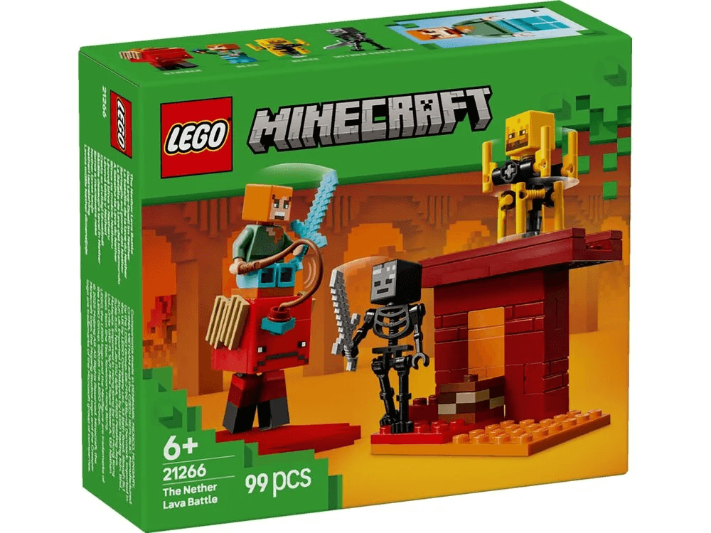 Конструктор Lego Minecraft Битва з лавою у Незері 99дет 21266