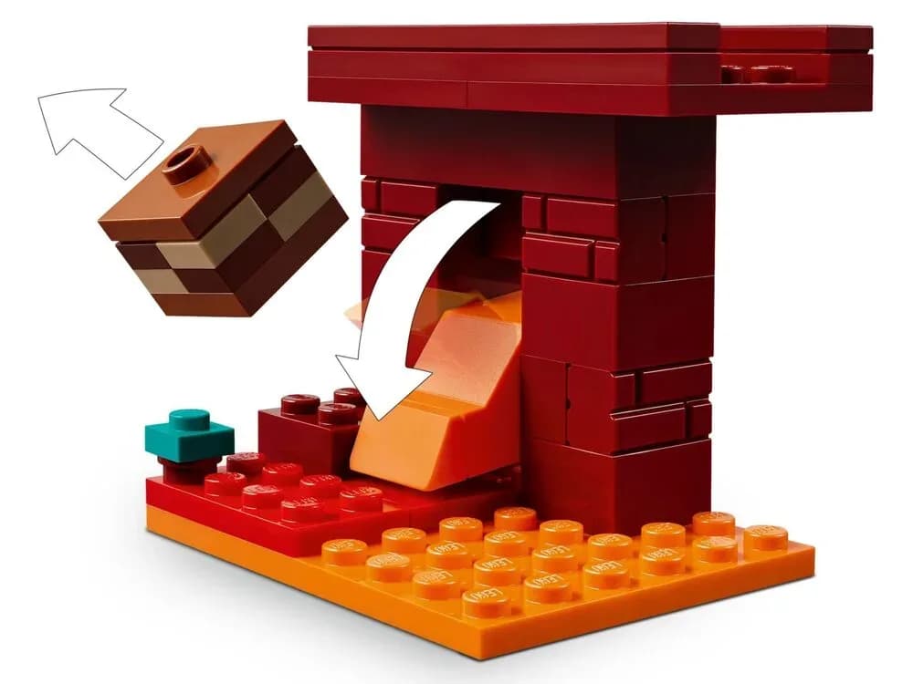 Конструктор Lego Minecraft Битва з лавою у Незері 99дет 21266 фото 7