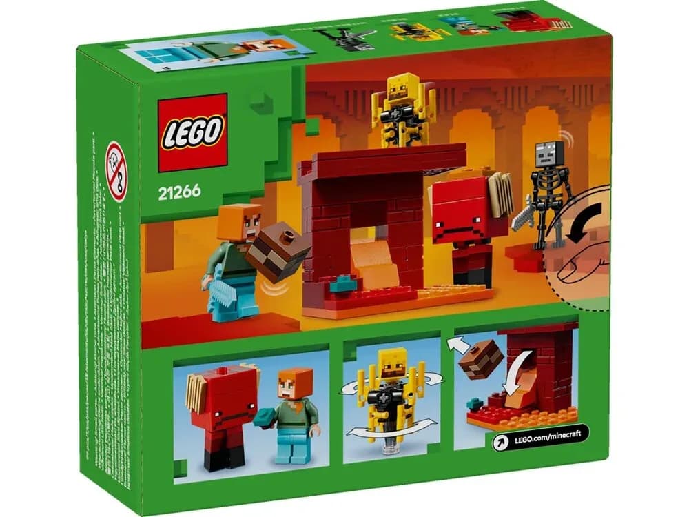 Конструктор Lego Minecraft Битва з лавою у Незері 99дет 21266 фото 9