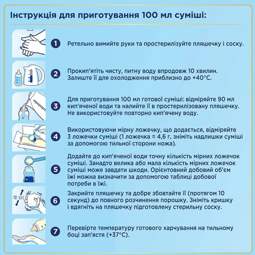 Суміш Nutricia Нутрілон-1 1000г 174456 фото 4