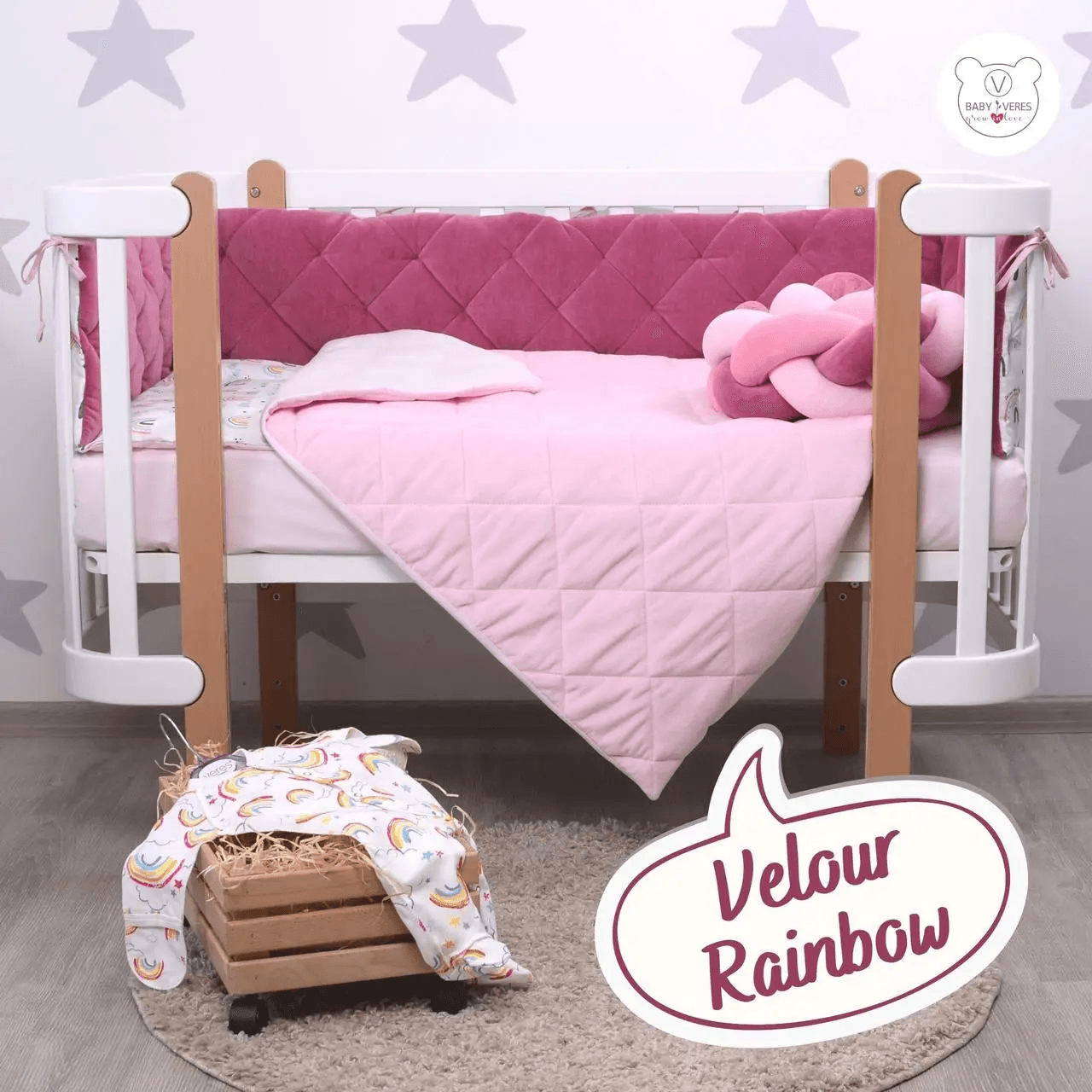 Постільний комплект Верес Velour Rainbow 5од 218.04