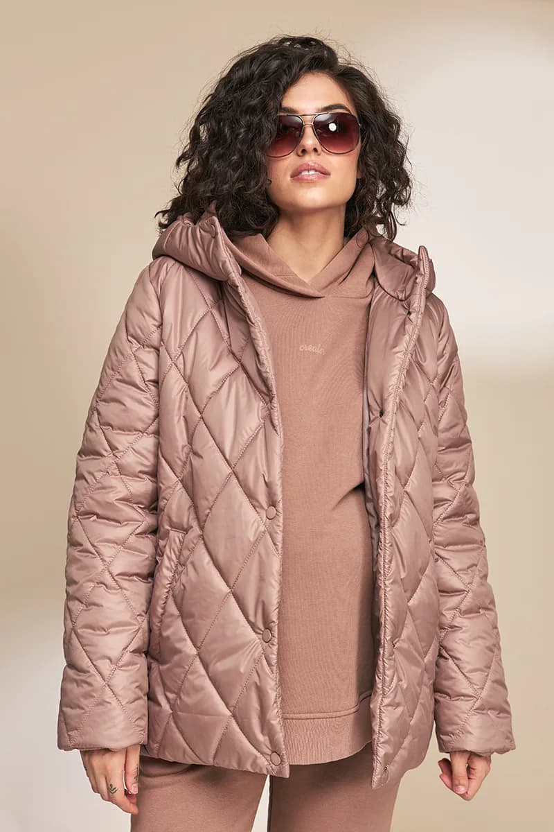 Куртка для вагітних S-XL Юла мама NOA OW-33.013 -коричневий фото 2