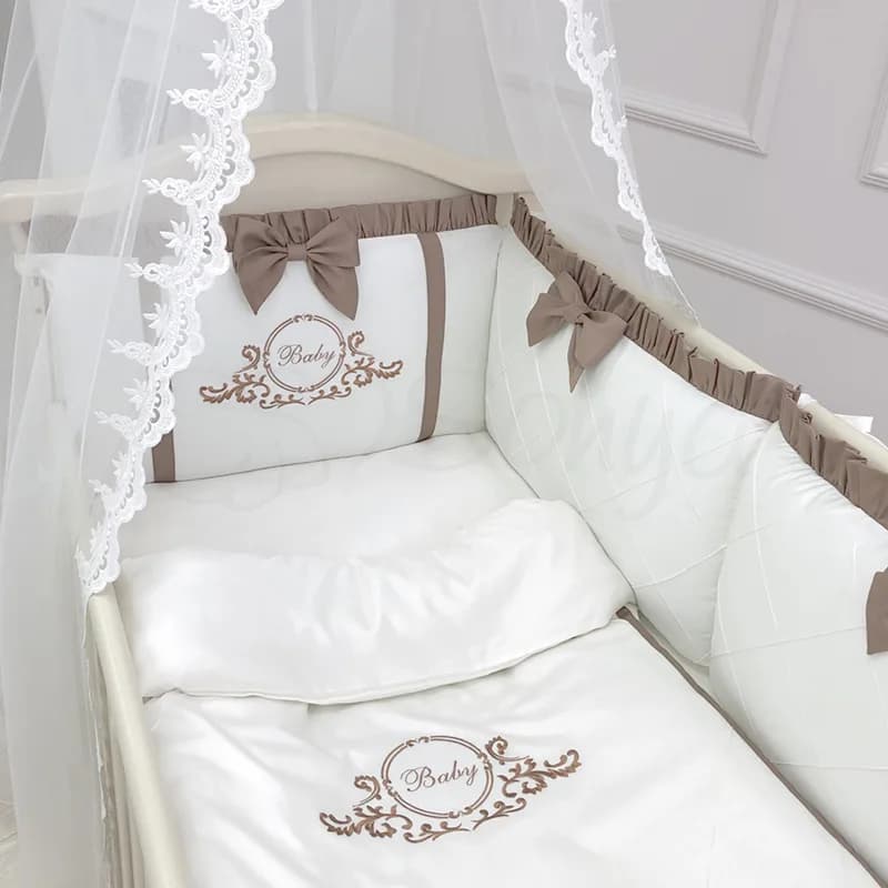 Постільний комплект Маленька Соня Belissimo 7од 015501 Chocolate фото 3
