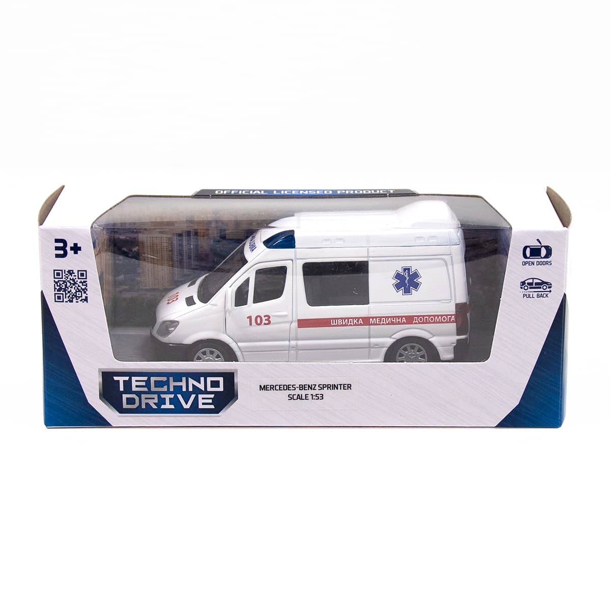 Машина Techno Drive Mercedes-Benz Sprinter Швидка допомога 250295
