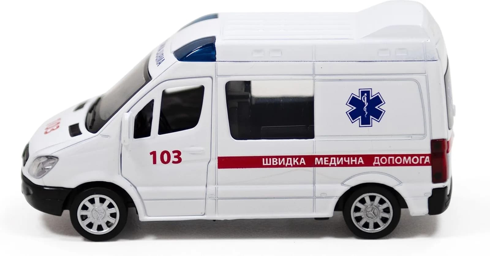 Машина Techno Drive Mercedes Benz Sprinter Швидка допомога 1:32 250344U фото 2