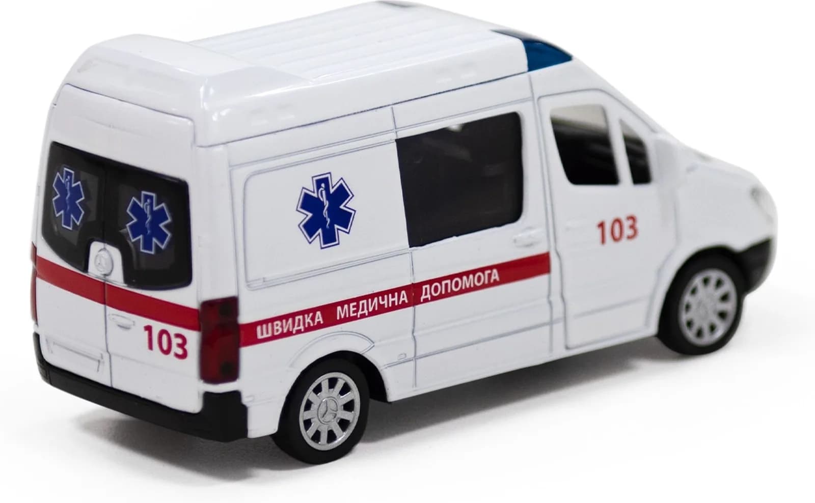 Машина Techno Drive Mercedes Benz Sprinter Швидка допомога 1:32 250344U фото 4