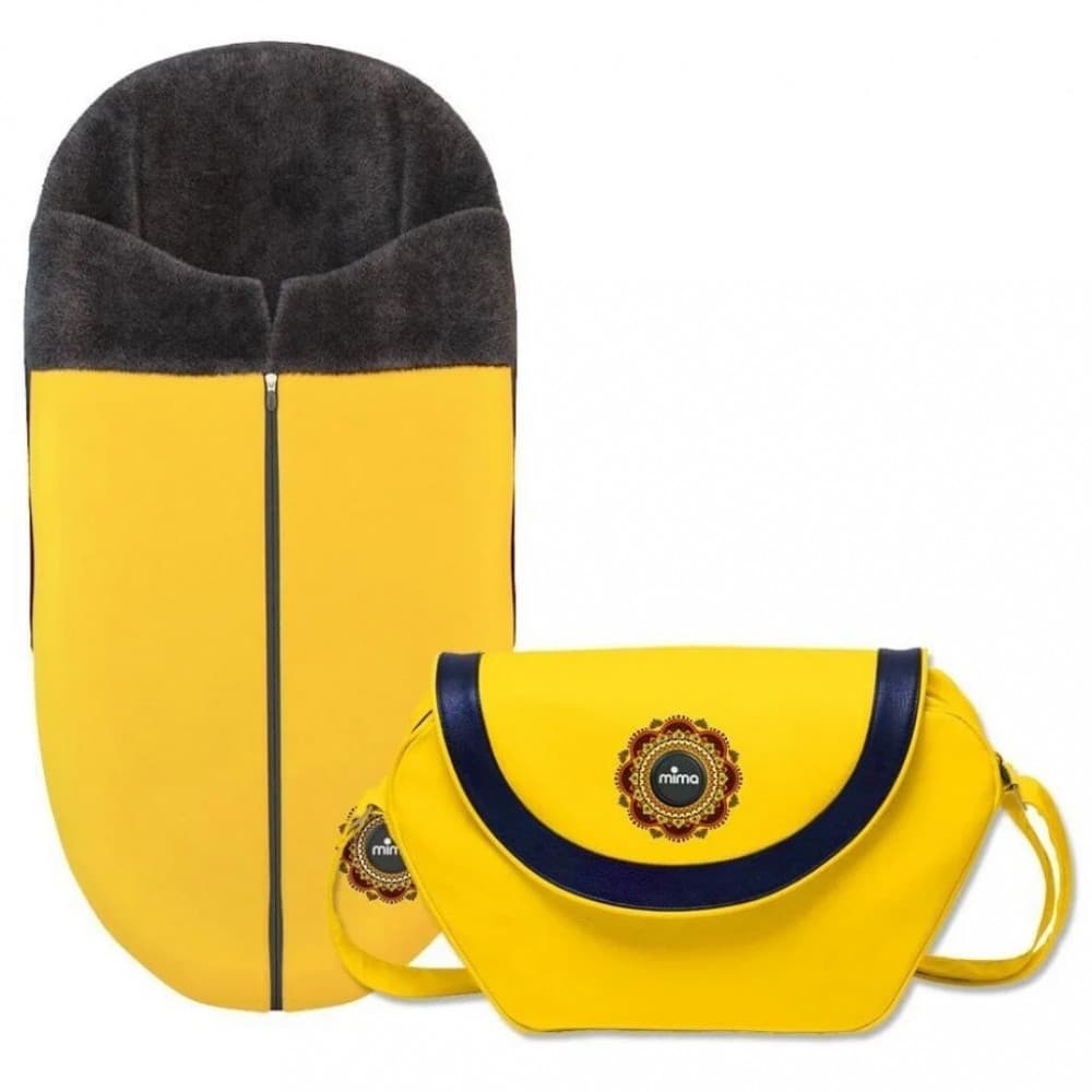 Набір Mima з зимового конверта і сумка для мами Стиль S1900-10-06-BB 70156 Yellow