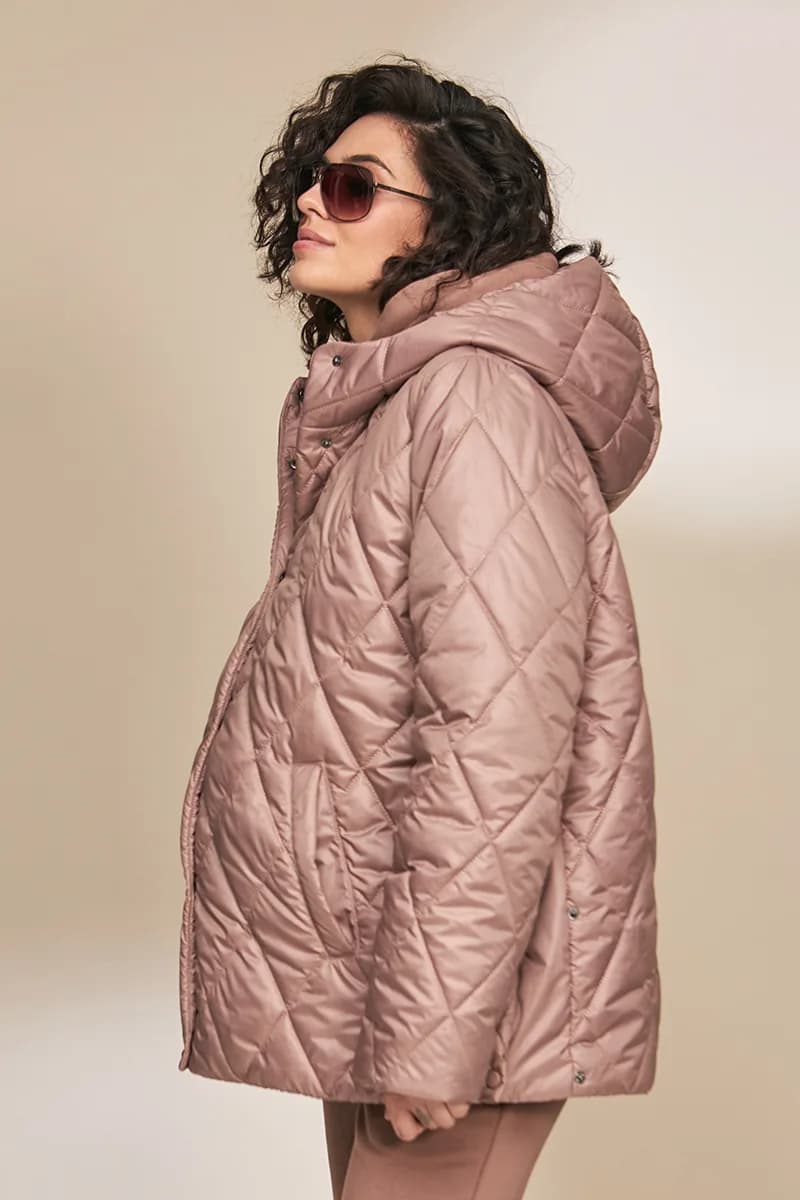 Куртка для вагітних S-XL Юла мама NOA OW-33.013 -коричневий фото 7
