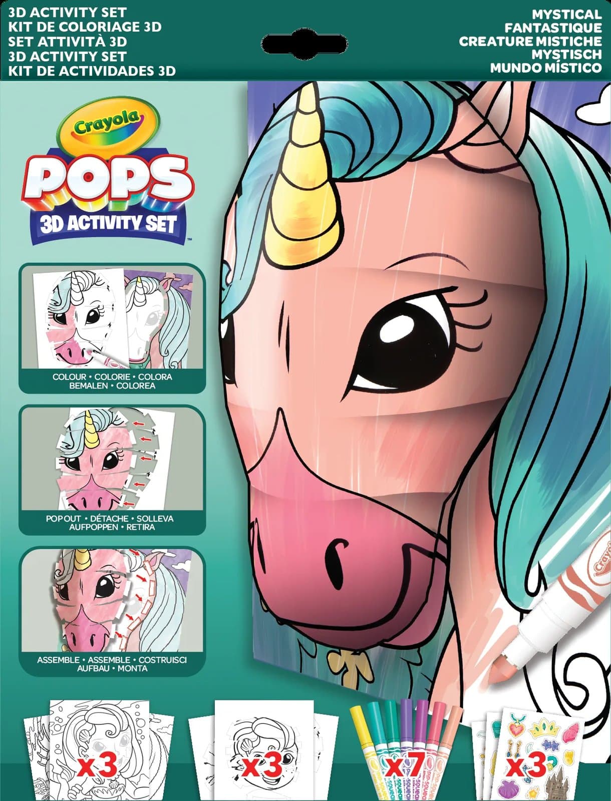 Набір для творчості Crayola Pops 3D Містичні створіння 04-2803