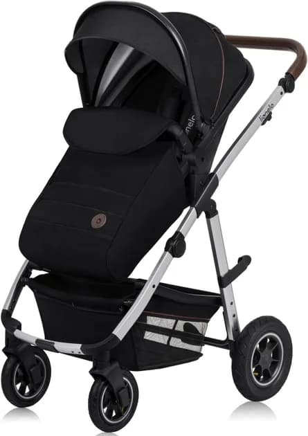 Коляска універсальна 3в1 Lionelo Amber 3 Black Silver LO-AMBER BLACK SILVER (3in1) фото 2
