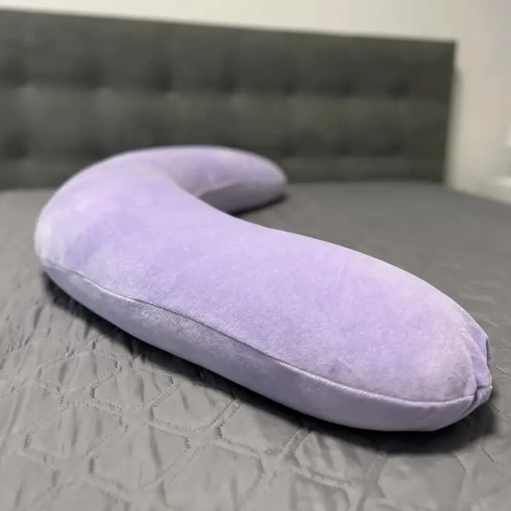 Подушка для вагітних та годування + наволочка Comfort бузковий ПБК (в) фото 3