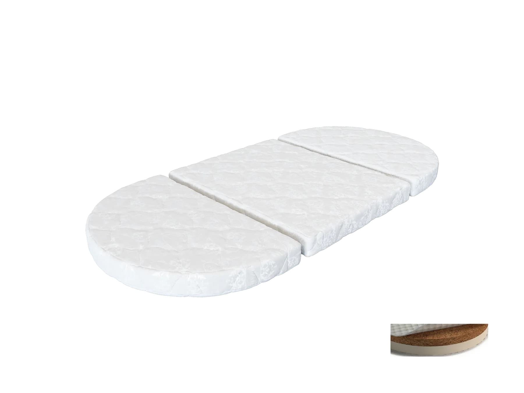 Матрац-трансформер IngVart Smart Bed Oval кокос+латекс 60х72/120 см 601727