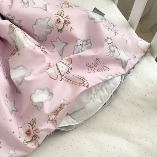 Плед-конверт з ковдрою Маленькая Соня на Minky Ляльки на рожевому 10500561 фото 2