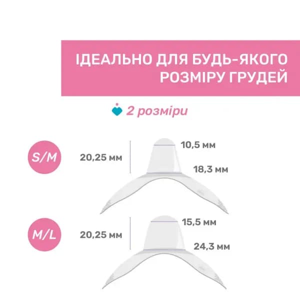 Накладки для годування Chicco M-L 2шт 09034.00 фото 6