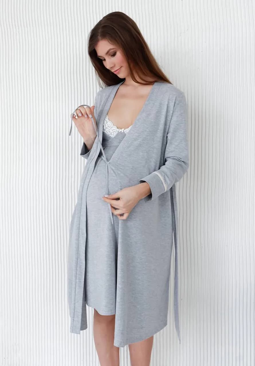 Халат для вагітних та годування XS-XL Мамин Дом La Rose 25314 фото 3 Халат для вагітних та годування XS-XL Мамин Дом La Rose 25314 фото 3