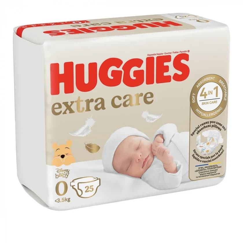 Підгузники Huggies Extra Care (0) 25шт 535486 фото 2