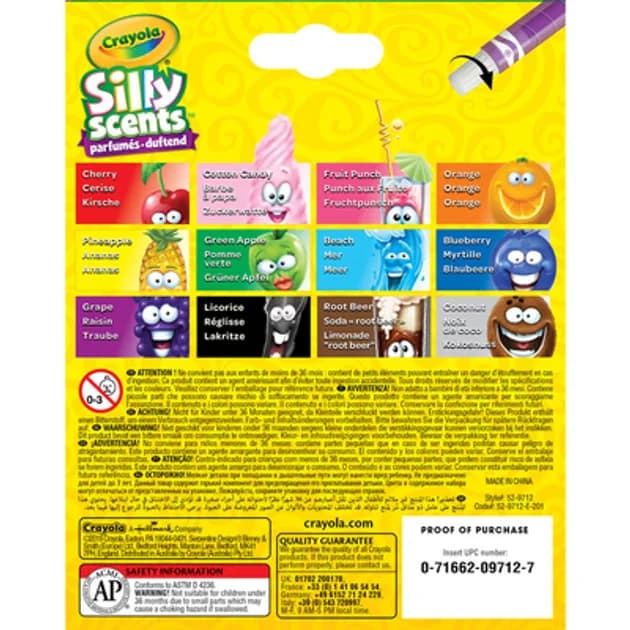 Крейда воскова ароматизована 12шт Crayola 52-9712 фото 2