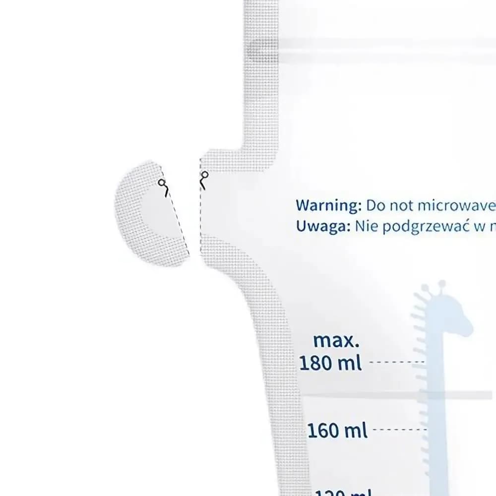 Пакети для зберігання молока BabyOno 180мл 30шт 1084 фото 3