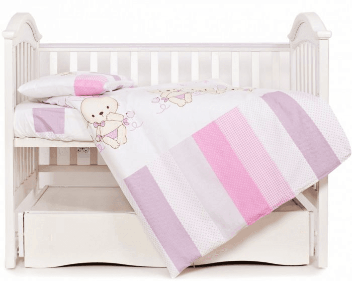 Змінний комплект Twins Dolce Друзі зайчики 3од 3060-D-002 pink