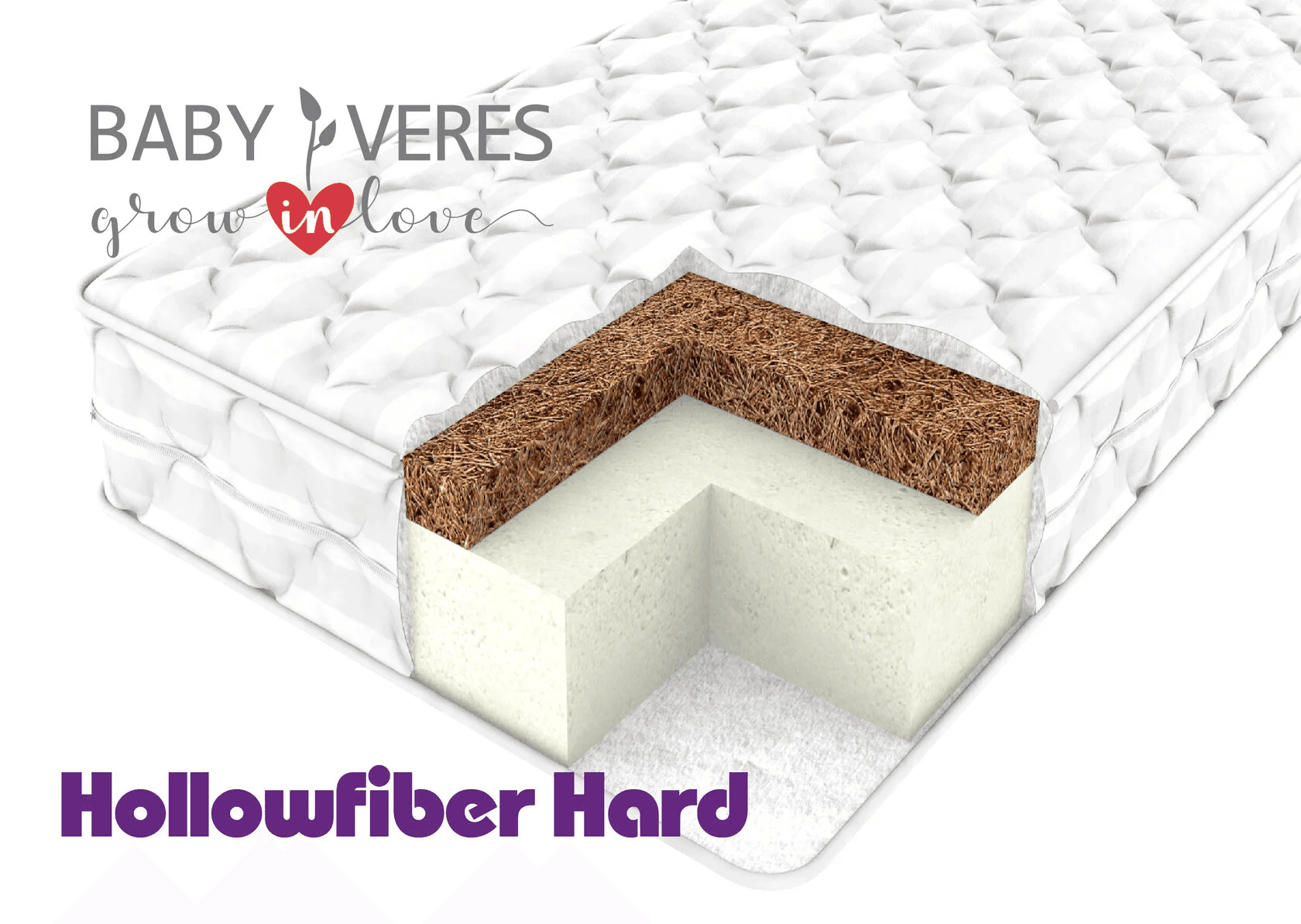 Матрац Верес Hollowfiber Hard 120х60х11 см 50.3.04
