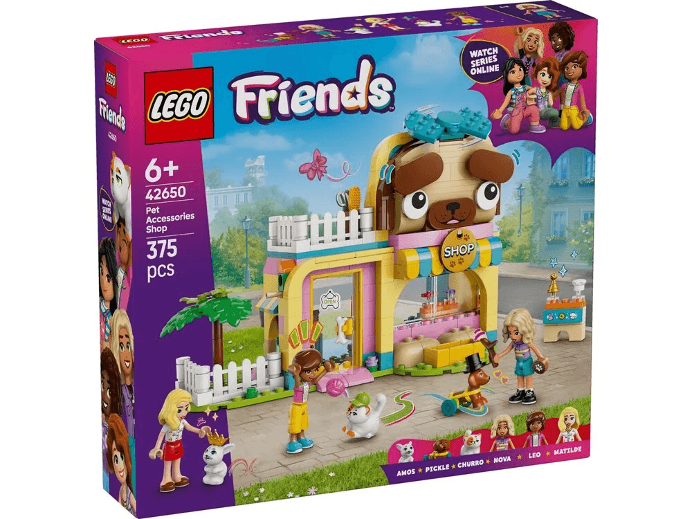Конструктор Lego Friends Магазин аксесуарів для домашніх улюбленців 375дет 42650
