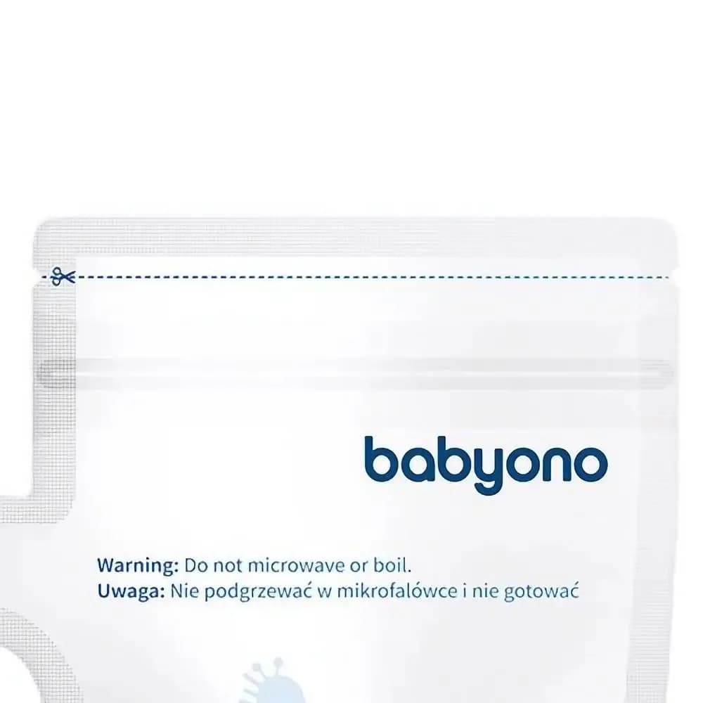 Пакети для зберігання молока BabyOno 180мл 30шт 1084 фото 2