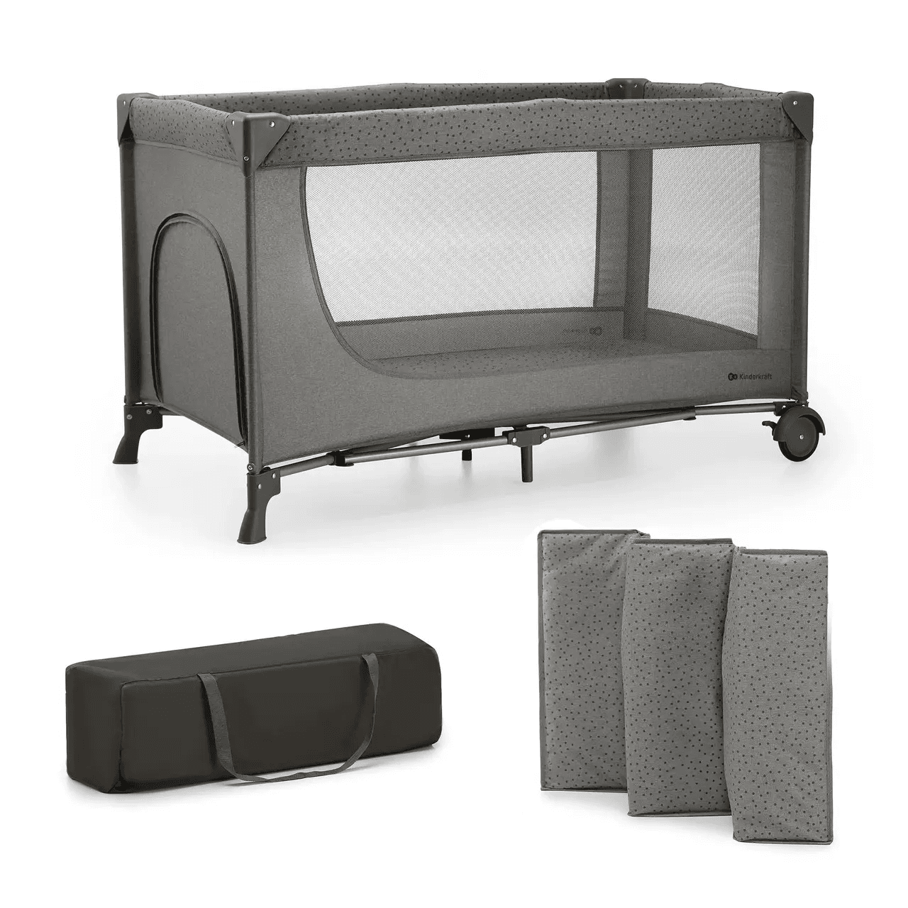 Ліжечко-манеж Kinderkraft Joy 2 KLJOY02DGR00000 Dark Grey