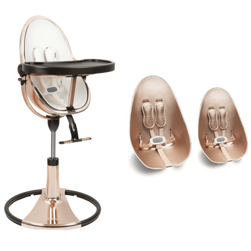 Стільчик для годування Bloom Fresco Rose Gold/Rose Gold+rose gold U10515-GRB\E10516-RGL