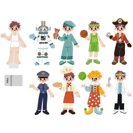 Одягайка магнітна Viga Toys Одягни хлопчика 44636 фото 2