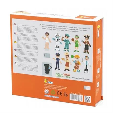 Одягайка магнітна Viga Toys Одягни хлопчика 44636 фото 3