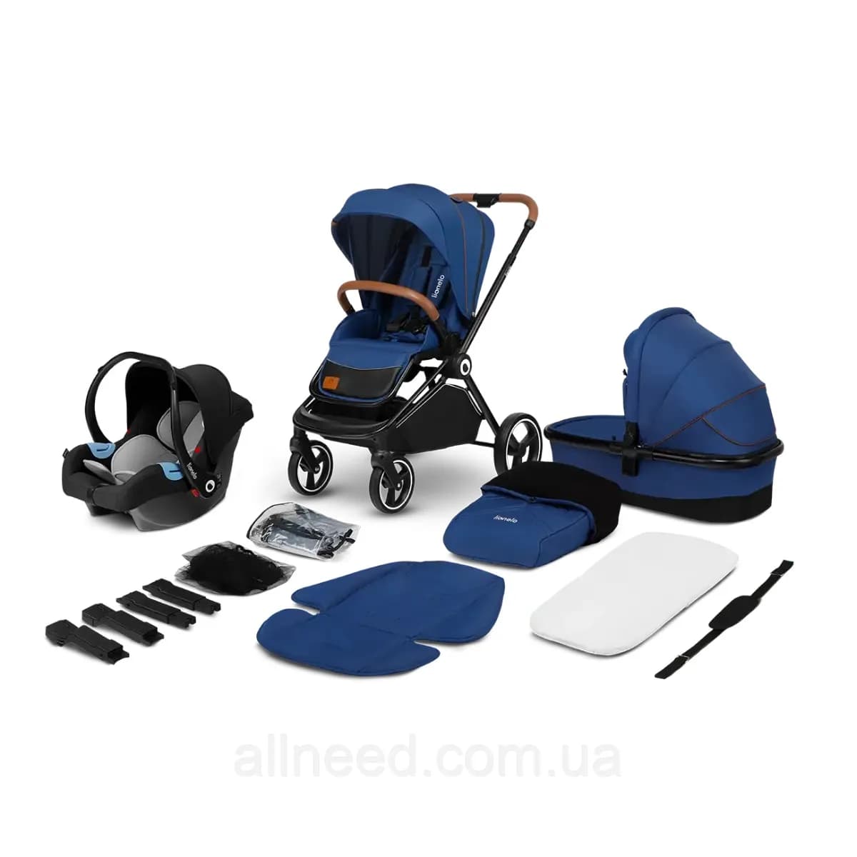 Коляска універсальна 3в1 Lionelo Mika Blue Navy LO-MIKA 3IN1 BLUE NAVY фото 6
