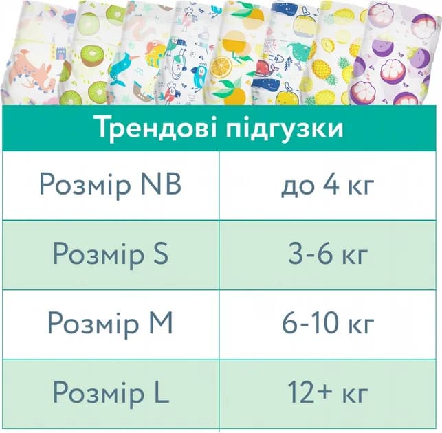 Підгузники Offspring NB 56шт DP-OI-FAT-NB56P-WTW фото 4
