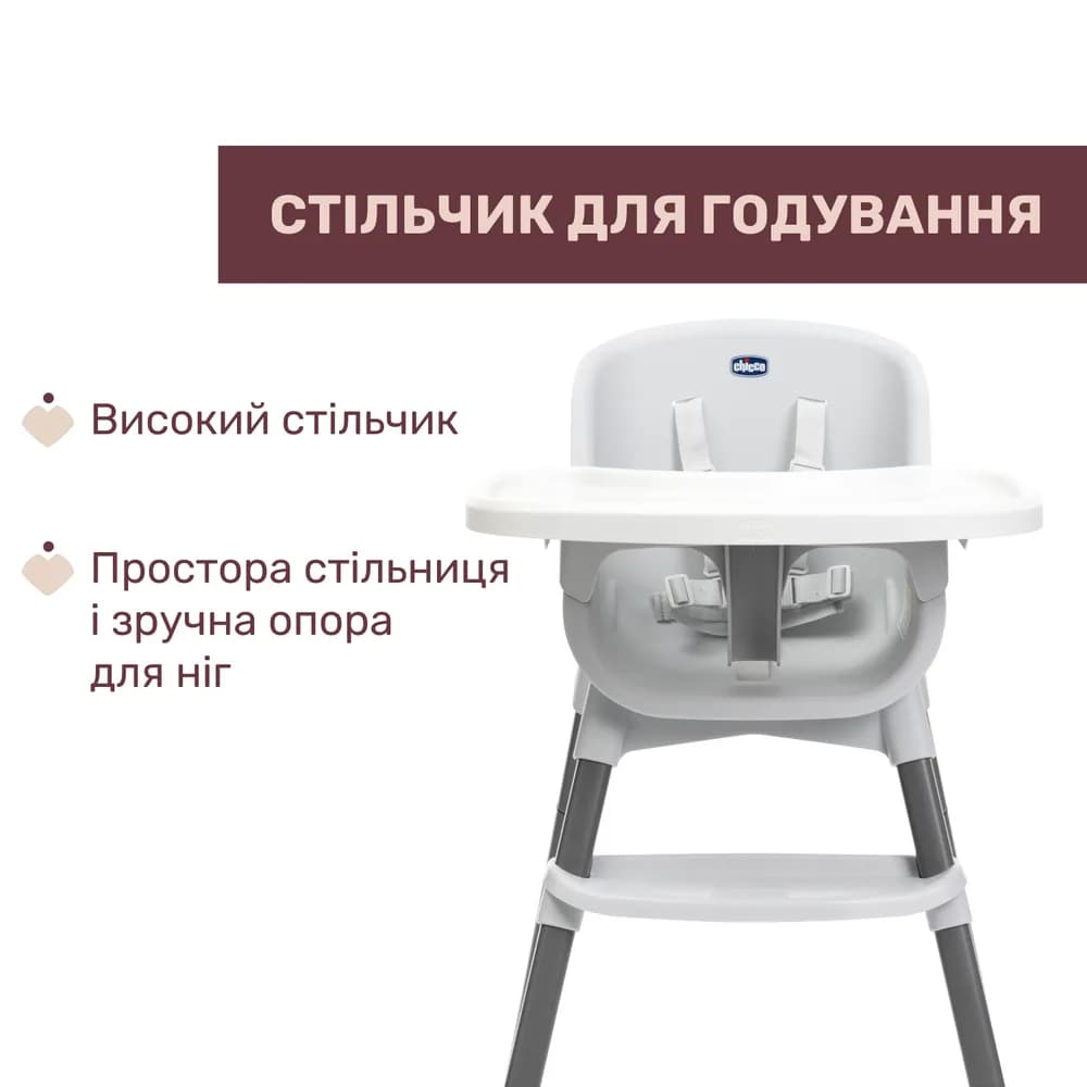 Стільчик для годування 3в1 Chicco Polly Zest 87170.77 фото 3