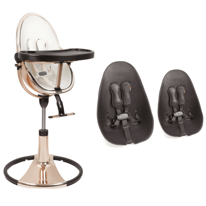 Стільчик для годування Bloom Fresco Rose Gold/Rose Gold+midnight black U10515-GRB\E10516-MBL