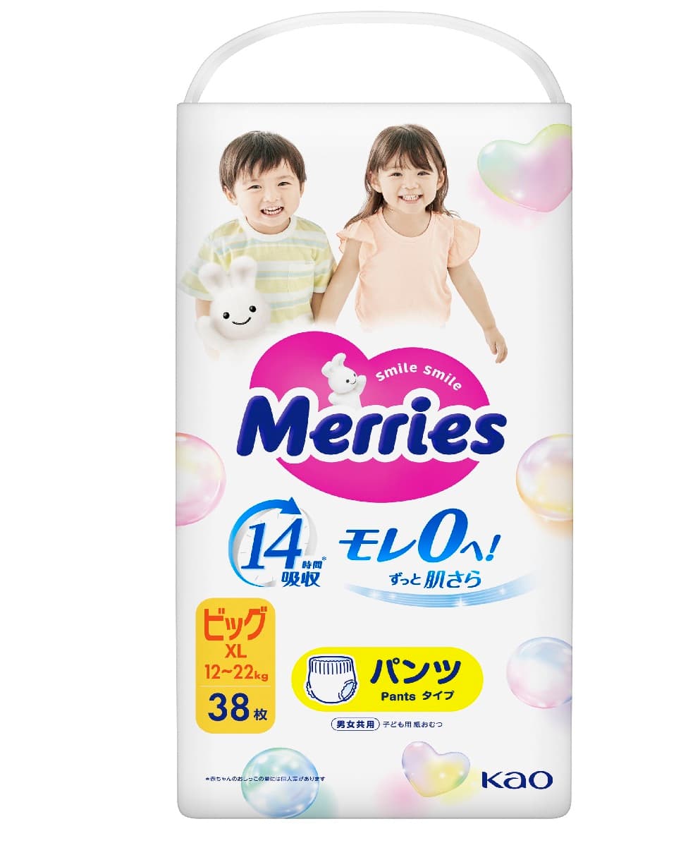 Підгузники-трусики Merries large XL 38шт 584749