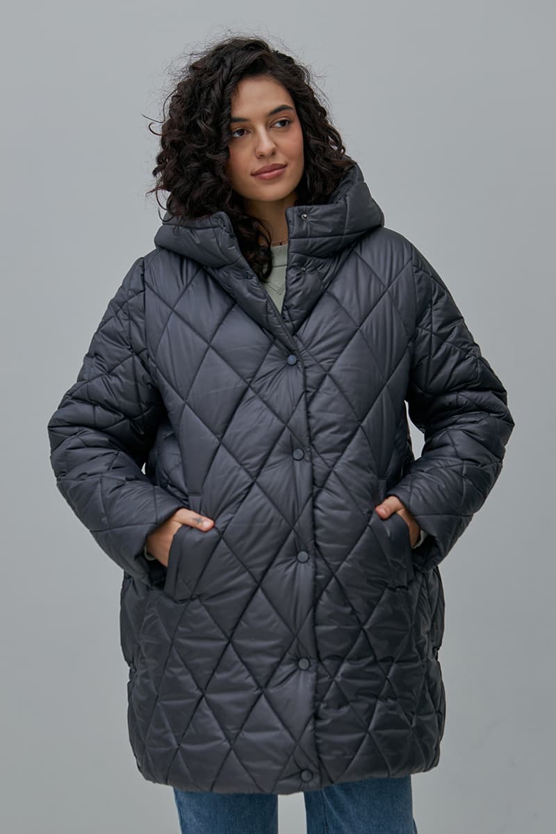 Куртка для вагітних S-XL Юла мама AKARI OW-43.021 -сірий