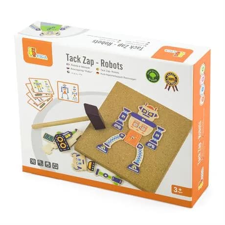 Набір ігровий Viga Toys Дерев'яна аплікація Робот 50335 фото 2