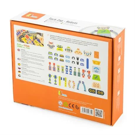 Набір ігровий Viga Toys Дерев'яна аплікація Робот 50335 фото 4