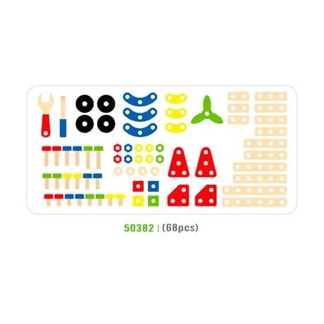 Конструктор дерев'яний Viga Toys 68дет 50382 фото 2 Конструктор дерев'яний Viga Toys 68дет 50382 фото 2