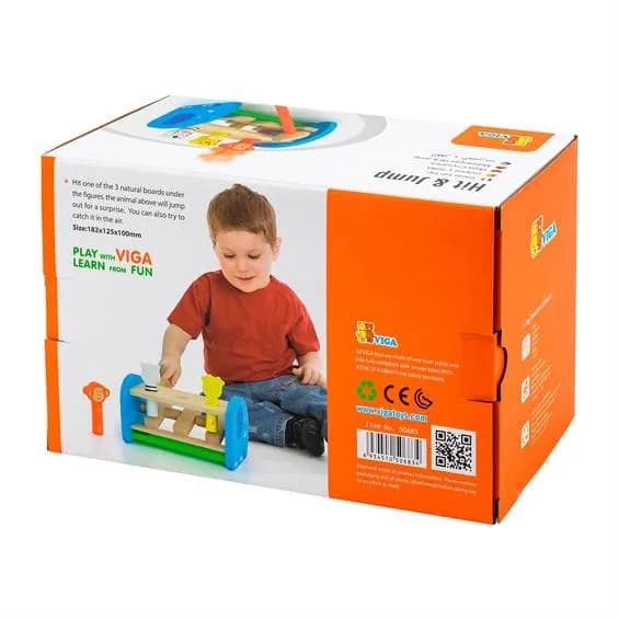 Стукалка дерев'яна Viga Toys Сафарі 50683 фото 3