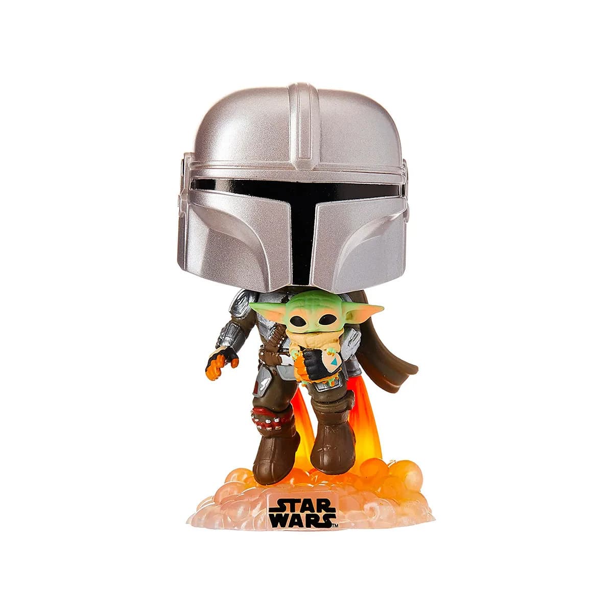 Ігрова фігурка FUNKO POP! cерії Зоряні війни - Мандалорець, що летить з малюком 50959 фото 2