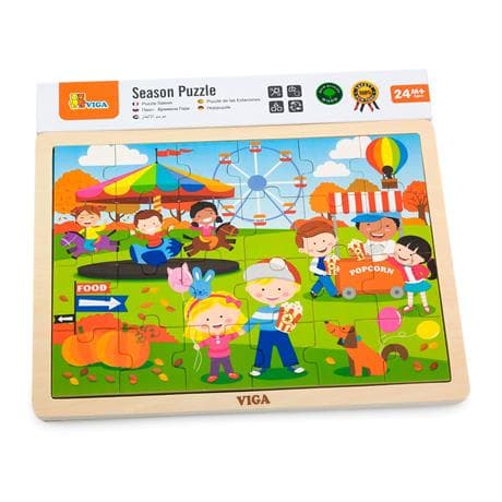 Пазл дерев'яний Viga Toys Пори року: Осінь 51271